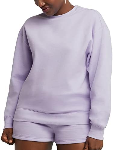 Hanes Originals Women's Fleece Sweatshirt Midweight Sweatshirt for Women Placed Flowers