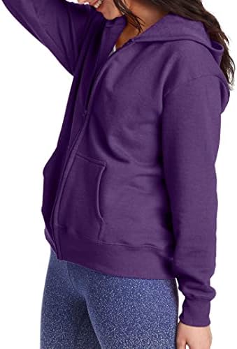 Hanes Womens Ecosmart Full Zip Fleece Hoodie