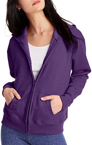 Hanes womens Ecosmart Full Zip Fleece Hoodie