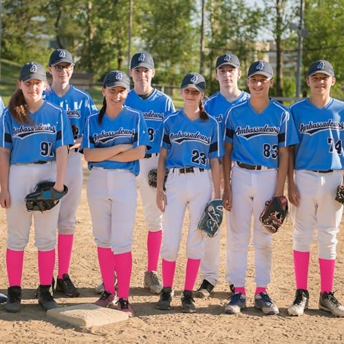 Haysandy 12 Pairs Youth Socks Bulk Soccer Football Softball Baseball Socks For Athletic Girls Kids Youth Adults Team Sport