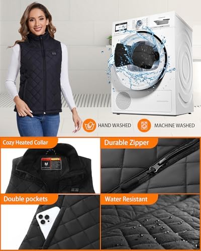 Heated Vest Women With 20000mAh 7.4v Battery Pack Included Lightweight Quilted Electric Warming Heating Vest