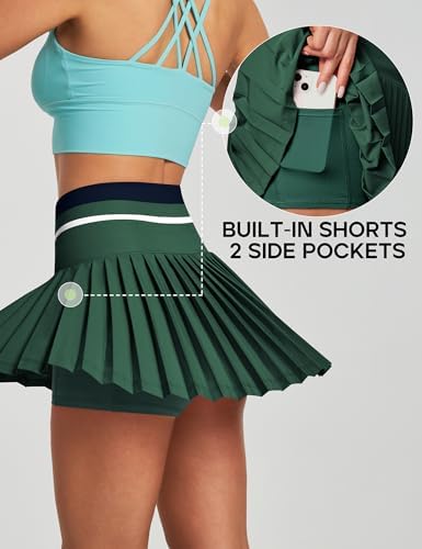 Heathyoga Pleated Tennis Skirt With Pockets For Women Tennis Skort For Woman High Waisted Golf Skirts Athletic Skirt