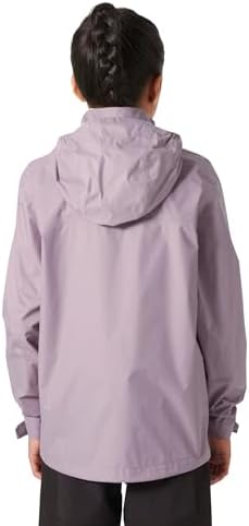Helly-Hansen Jr Loke Jacket Unisex Raincoat With YKK Zipper Detachable Hood Adjustable Cuffs Recycled Material