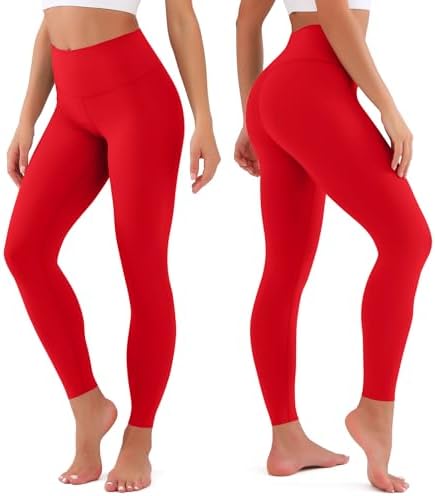 High Waisted Leggings For Women Buttery Soft Tummy Control Capri Yoga Pants For Workout Athletic Plus Size