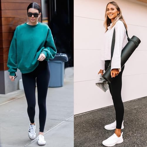 High Waisted Leggings For Women - Soft Athletic Tummy Control Yoga Pants For Cycling Dance Tights