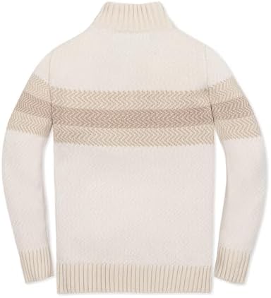 Hope & Henry Boys' Long Sleeve Half Zip Pullover Sweater