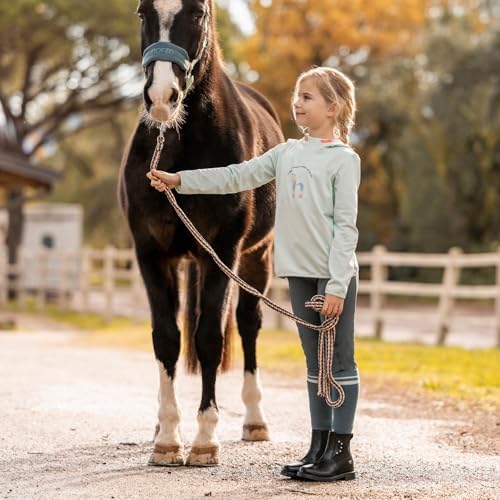 HORZE Lola Kids Long Sleeved Half Zip Tec Shirt
