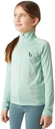HORZE Lola Kids Long Sleeved Half Zip Tec Shirt