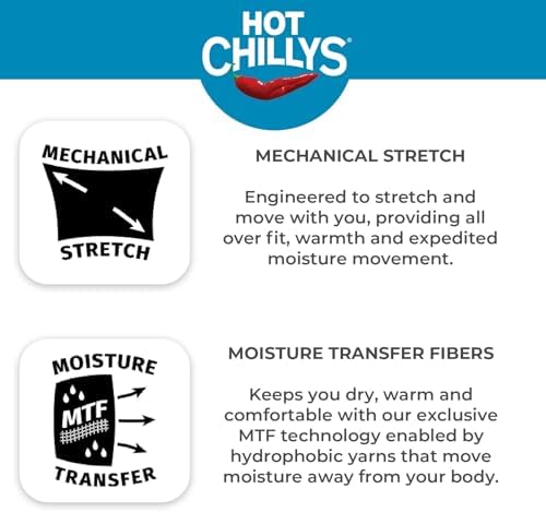 Hot Chillys Youth Pepper Bi-Ply Crewneck Midweight Relaxed Fit Base Layer - UPF 30 Thermal Underwear Long Sleeve Top