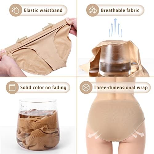 IMucci Professional Girl Ballet Nude Dance Briefs Women - Beige Velvet Nylon Panty Gymnastics Shorts Underwear Under-Pants