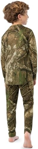 Indera Kids Realtree APX Pattern Camo Thermals Base Layer Set Realtree APX Pattern