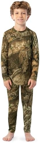 Indera Kids Realtree APX Pattern Camo Thermals Base Layer Set Realtree APX Pattern