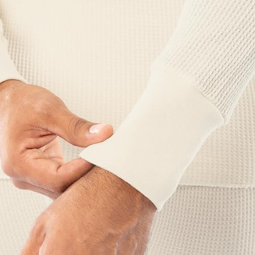 Indera Men's Heavyweight Cotton Waffle Thermal Underwear Crew Top