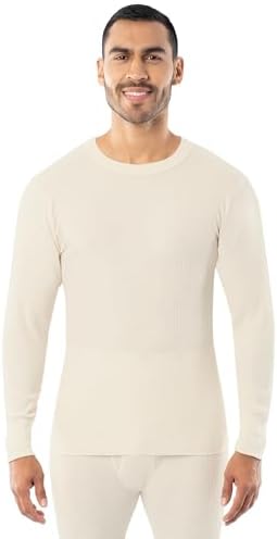Indera Men's Heavyweight Cotton Waffle Thermal Underwear Crew Top