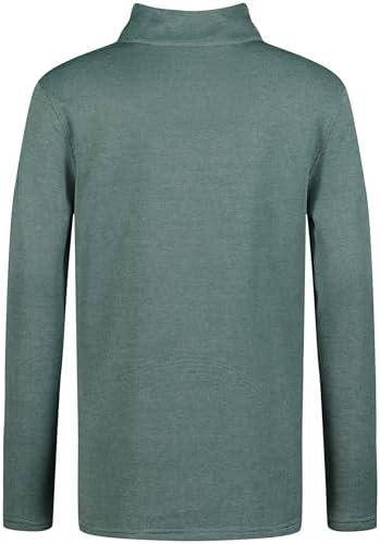 IZOD Boys Long Sleeve Feeder Stripe Quarter Zip Pullover Lightweight