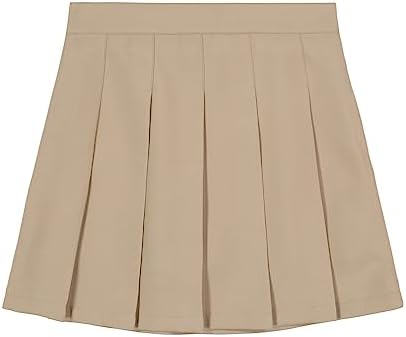 IZOD Girls School Uniform Pull-on Scooter Skirt with Undershorts Knit Waistband & Functional Pockets Wrinkle Resistant
