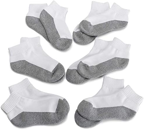 Jefferies Socks Big Boys' Seamless-Toe Quarter Athletic Socks (Pack of 6)
