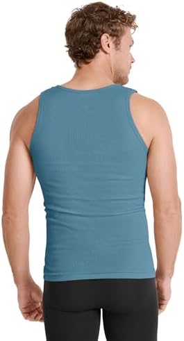 Jockey Men's Undershirt 100% Cotton Tall Man A-Shirt Tank - 3 Pack