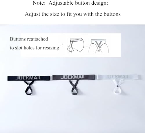 JOCKMAIL Mens Underwear Jockstrap Stretch G-string Athletic Jockstrap Sport Underwear
