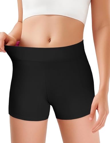 JOCMIC Girls Athletic Shorts Kids Dance High Waisted Yoga Short for Bike Gym Volleyball Running