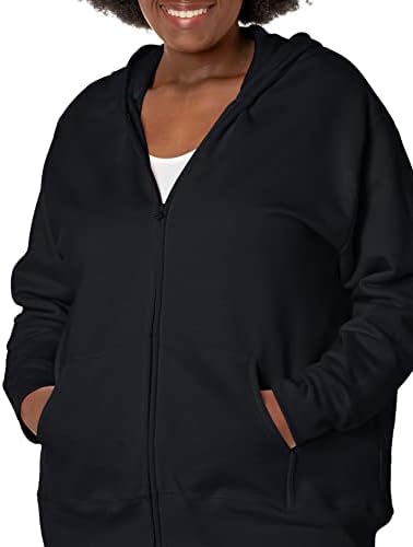 Just My Size Women's Zip-up Fleece Hoodie EcoSmart Hooded Sweatshirt Plus Size