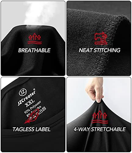 JZCreater Thermal Underwear For Men Mens Long Johns Thermal Underwear Set Fleece Lined Base Layer For Cold Weather S-3XL