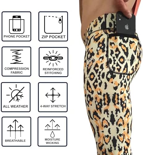 Kapow Meggings Performance Range - Mens Compression Leggings With Pockets For Sports Athletic Workout Leggings