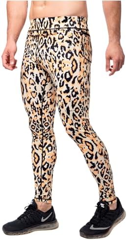 Kapow Meggings Performance Range - Mens Compression Leggings with Pockets for Sports Athletic Workout Leggings