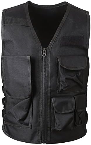 Kids Army Camouflage Outdoor Combat Vest (Black 0-8 Year)