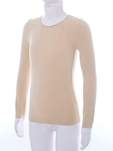 Kids Girls 2 Piece Ballet Dance Thermal Underwear Suit Stretchy Long Sleeve Base Layer Top And Pantyhose Pants Set