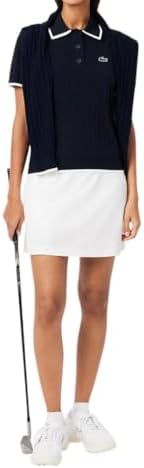 Lacoste Women's Sport Short Sleeved Polo Collar Golf Sweater