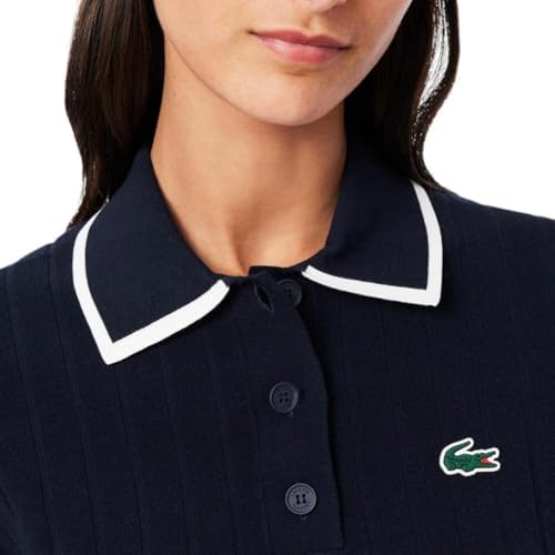 Lacoste Women's Sport Short Sleeved Polo Collar Golf Sweater