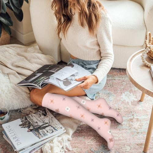 Laite Hebe Compression Socks For Women & Men Circulation(6 Pairs)-Graduated Supports Socks For Running Athletic Sports