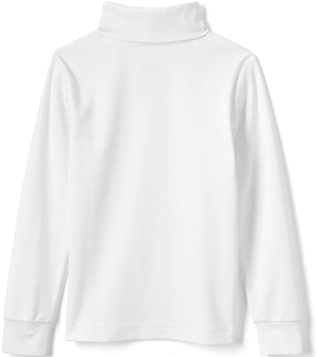 Lands' End LS Turtleneck White Kids XXS