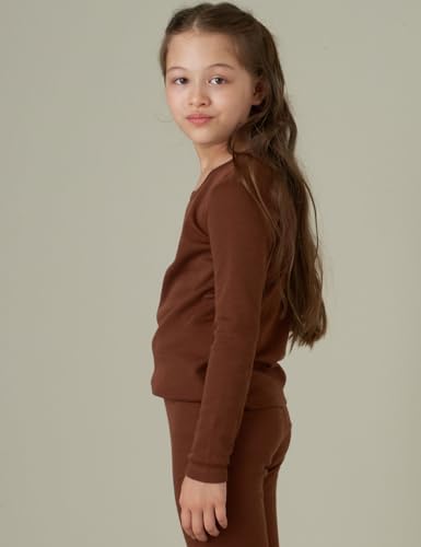 LAPASA Kids 100% Merino Wool Base Layer Top Bottom Long Shirt Johns Thermal Underwear Girls Boys Unisex 200g K13/K14