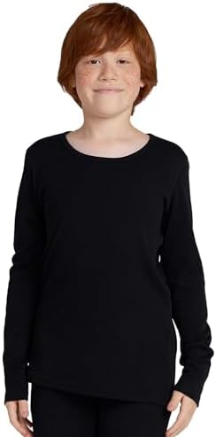 LAPASA Kids 100% Merino Wool Base Layer Top Bottom Long Shirt Johns Thermal Underwear Girls Boys Unisex 200g K13/K14