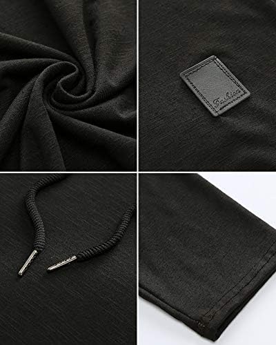 Lexiart Mens Fashion Athletic Hoodies Sport Sweatshirt Solid Color Fleece Pullover