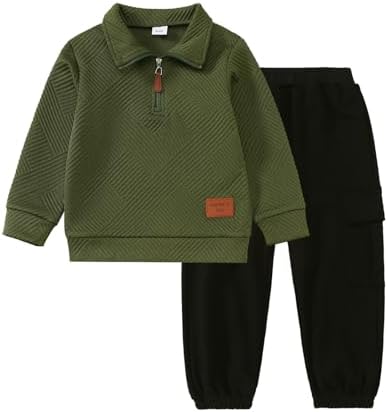 Little Boy Clothes Long Sleeve Sweatshirts+Casual Pants 2PC Fall Winter Outfits