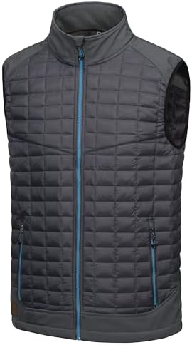 Little Donkey Andy Men’s Lightweight Puffer Vest Warm Outdoor Sleeveless Jacket for Golf Hiking Running Little Donkey Andy Men’s Lightweight Puffer Vest Warm Outdoor Sleeveless Jacket for Golf Hiking Running