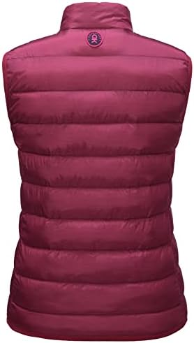 Little Donkey Andy Women's Lightweight Puffer Vest Outerwear Winter Warm Sleeveless Jacket For Casual Travel Golf Hiking