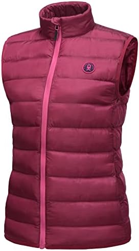 Little Donkey Andy Women's Lightweight Puffer Vest Outerwear Winter Warm Sleeveless Jacket for Casual Travel Golf Hiking