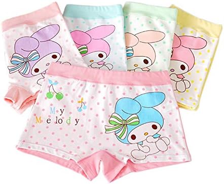 Little Girls Cotton Boy Shorts Toddler Panties Baby Princess Underwear (Pack of 5)