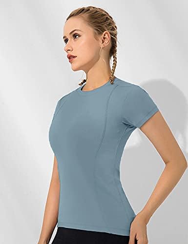 Loovoo Women Workout Shirts 1/2/3 Pack Athletic Compression Tee Dry Fit Yoga Gym Basic Tops