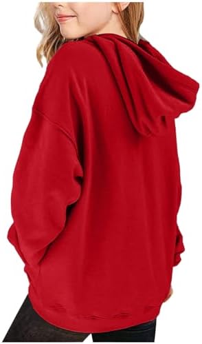 LRMQS Hoodies For Teen Girls Cute Trendy Youth Long Sleeve Oversized Hooded Sweatshirts Tween Tops Winter Preppy Clothes