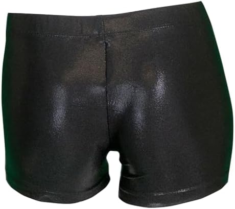 LUOUSE Girls Gymnastics Shorts Little Kids Sparkle Tumbling Dance Athletic Short