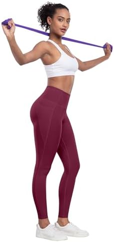 LZYVOO Leggings With Pockets For Women 6 Packs Soft High Waisted Tummy Control Workout Yoga Pants