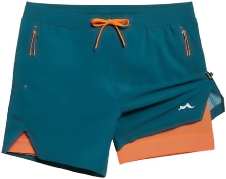 maamgic Men's Athletic Running Shorts with Liner Ultra Lightweight Workout Shorts 5"/ 7"