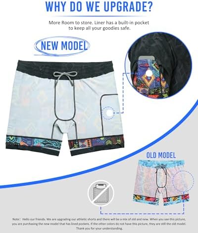 Maamgic Mens 5" Gym Running Shorts For Men 2 In 1 Quick Dry Workout Athletic Shorts