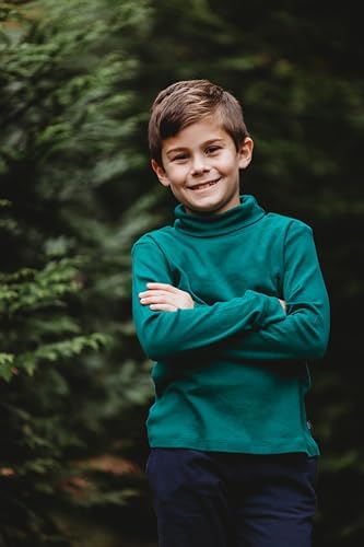 Made In USA Turtleneck 100% Cotton For Boys And Girls In Basic Colors For Kids School Base Layering