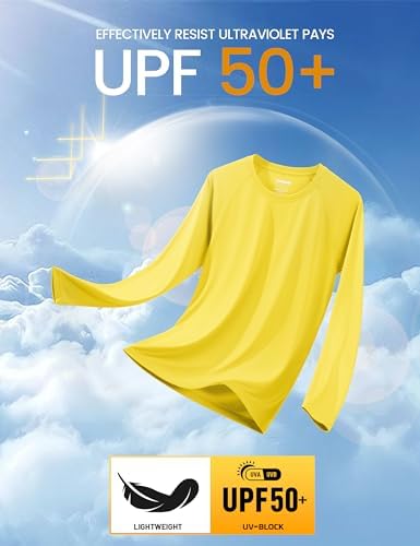 MAGCOMSEN Men's Long Sleeve Shirts UPF 50+ UV Sun Protection Athletic Shirts For Hiking Running Workout Rash Guard